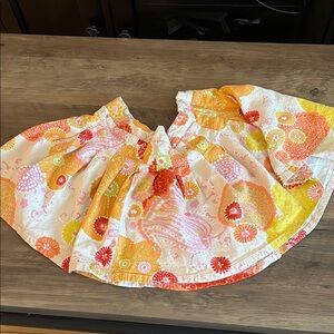 Urban Outfitters Floral Mini Skirt - Orange, Yellow, Pink